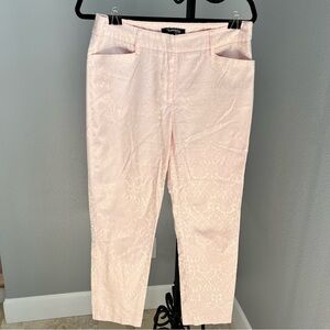 Chadwicks of Boston Soft Pink Damascus Pattern Textured Pants